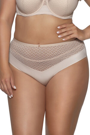 Ava Dame Slip Klassisch Höschen Elegant Spitze Gemustert Unterhose Dessous Alltag 2102 Innesa, Beige