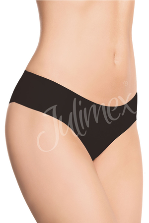 Julimex Damen Slip Unterhose einfarbig Netz Unterwäsche Lingerie , Schwarz