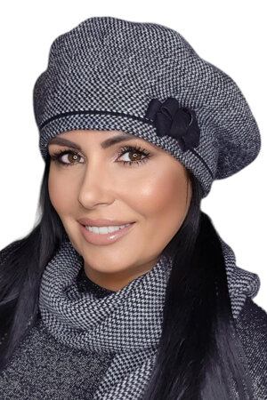 Kamea Dame Baskenmütze Winter Kopfbedeckung Warm Klassisch Wolle Helena