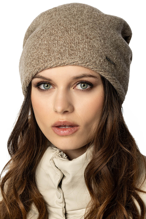 Vivisence Damen Beanie Mütze Winter aus Warmem Wollgarn Klassische Herbst Wintermütze Gemütlich mit Innenfutter Perfekter Passform Extra Komfort Modell 7087, Beige Melange