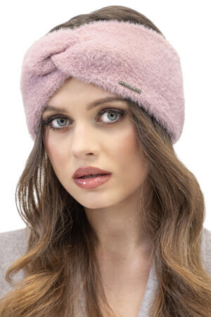 Vivisence Damen Stirnband Winter aus Weichem Flauschigem Garn Mit Perfekter Anpassung für Optimalen Tragekomfort Ideal für Kühle Herbsttage und Stilvolles Design Modell 7093, Rosa