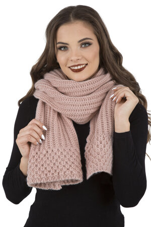 Vivisence Damen Winter Schal Warm und Bequem Halsbedeckung Für Herbst und Winter Warm Dick Schal, Klassisch Winterschal für Frauen, Hergestellt in der EU, Rosa