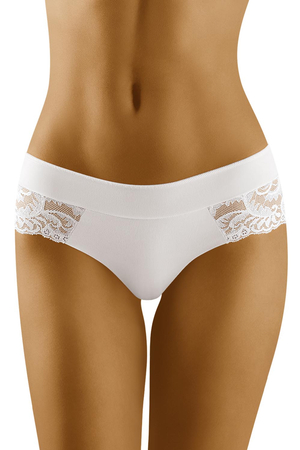 Wolbar WB403 Damen Shorts Unterhose Unterwäsche Laserschnitt , Weiß