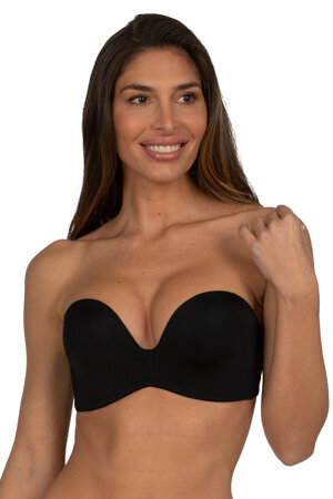 Wonderbra Dame BH musterlos Trägerlos glatt WB00032D 0BM, Black