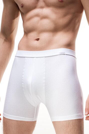 Cornette Herren Boxershorts Unterhose Komfortabel Klassisch Baumwolle Alltag Perfect Authentic, Weiß