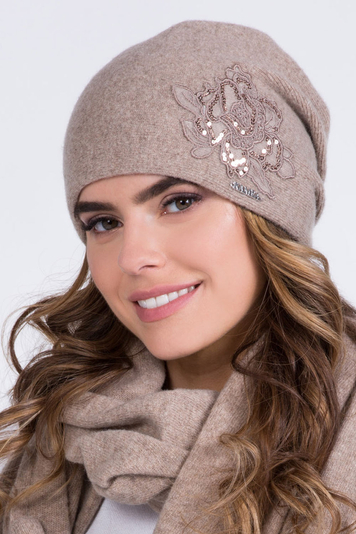 Kamea Dame Beanie Mütze Kopfbedeckung Winter warm dick einfarbig Lajla