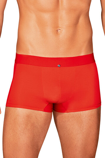 Obsessive Herren Boxershorts Netz Bund Sexy Klassisch Musterlos Reizwäsche Boldero , Rot