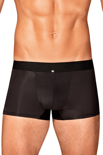 Obsessive Herren Boxershorts Netz Bund Sexy Klassisch Musterlos Reizwäsche Boldero , Schwarz