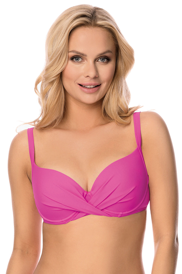 Vivisence 3209 Bikini BH Dame Bademode Bikinioberteil versteift gerafft , Pink 2