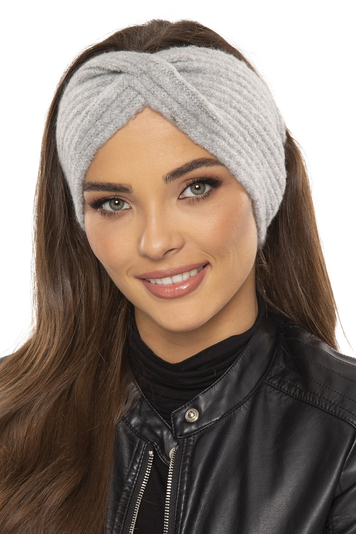 Vivisence Damen Stirnband Winter aus Dickem Garn Mit Perfekter Anpassung für Kühle Herbsttage und Komfortables Design Modell 7038, Hellgrau