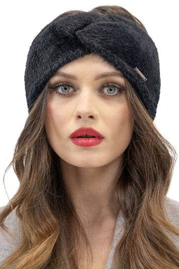 Vivisence Damen Stirnband Winter aus Weichem Flauschigem Garn Mit Perfekter Anpassung für Optimalen Tragekomfort Ideal für Kühle Herbsttage und Stilvolles Design Modell 7093, Schwarz