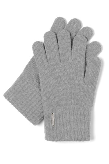 Vivisence Damen Winter Handschuhe Mit Gemütlich Stilvolle Breitem Strickbündchen Hergestellt Aus Warmem Garn Mit Wollzusatz Perfekt Für Kalte Wintertage Herbst Modell 7202, Hellgrau