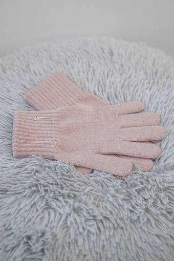 Vivisence Damen Winter Handschuhe Mit Gemütlich Stilvolle Breitem Strickbündchen Hergestellt Aus Warmem Garn Mit Wollzusatz Perfekt Für Kalte Wintertage Herbst Modell 7204, Rosa