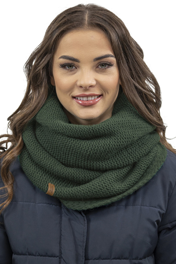 Vivisence Damen Winter Loop Schal Aus Modischer Gemütlich Wärmendem Garn Mit Doppelt Um Den Hals Tragbar Kalte Wintertage Frauen Elegante Und Sportliche Outfits Winter Herbst 7103, Grün