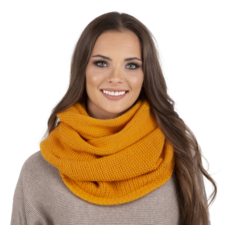 Vivisence Damen Winter Loop Schal Aus Modischer Gemütlich Wärmendem Garn Mit Doppelt Um Den Hals Tragbar Kalte Wintertage Frauen Elegante Und Sportliche Outfits Winter Herbst 7103, Honig