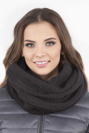 Vivisence Damen Winter Loop Schal Aus Modischer Gemütlich Wärmendem Garn Mit Doppelt Um Den Hals Tragbar Kalte Wintertage Frauen Elegante Und Sportliche Outfits Winter Herbst 7103, Schwarz