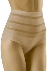 Wolbar Dame Slip Mit Hohem Bund Klassisch Elegant Netz Mesh Gummi Höschen Unterhose Shapewear WB480,