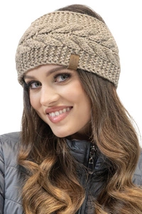 Vivisence Damen Stirnband Winter Dickem Garn Perfekter Anpassung Optimalen 7094, beige