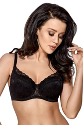 Gorsenia K448 Caren Dame Bügel BH regulierbar Voll Cups  große Brüste, Schwarz