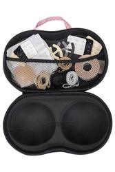Kontri BH-Aufbewahrungstasche mit Accessoires BH Kofferorganizer Unterwäsche Etui Zubehör E1002 , Hellpink