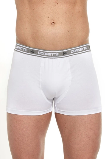 Cornette Herren Boxershorts Unterhose Klassisch Gemustert Bunt Baumwolle Alltag High Emotion 503 , Weiß