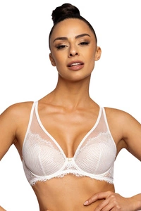 Mat Dame Push-Up-BH Spitze Gepolsterte Cups Geblümt Klassisch 3735/11/1 Liza, Milchfarbe/Beige