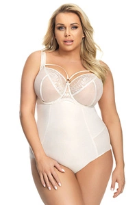 Gorsenia K148 Sanremo Shapewear Body Dame figurbetonend Unterwäsche EU, Hellbeige