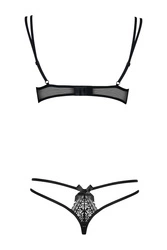 Obsessive Intensa Set Damen Soft BH String Dessous Spitze Top Qualität , Schwarz