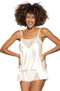 Dkaren Zala Dame Nachthemd  kurze Hose Set Nachtwäsche,
