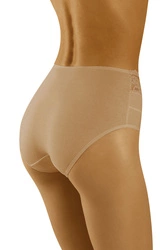 Wolbar Damen Slips Panties Höschen Hohe Taille Slips Hoher Taillenslip, Bauchkontrolle Spitzenhöschen Hohe Taille Unterhosen WB415, beige