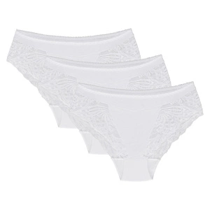 Wolbar Dame Slip 3-er Pack Höher Bund Spitze Elegant WB408,
