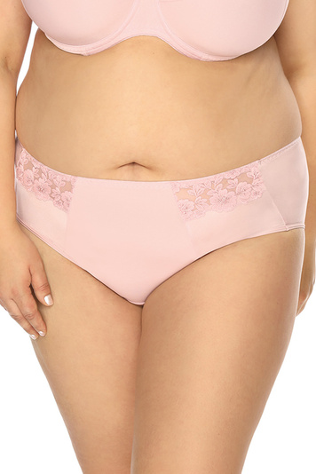 Gaia Dame Slip Tüll Schleife Glatt  Geblümt Unterhose Unterwäsche Dessous 814P Arianna, Pink