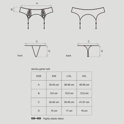 Obsessive Slevika garter belt Strumpfgürtel