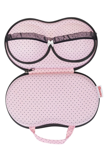 Kontri BH-Aufbewahrungstasche BH Kofferorganizer Unterwäsche Etui Zubehör Accessoires E1001, Hellpink