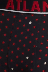 Atlantic Herren Boxenshorts 2er Pack Bund  Klassisch Unterwäsche Unterhose Gemustert 2GMH-015, 