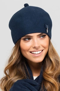 Kamea Damen Baskenmütze Kopfbedeckung Herbst Winter Murcja, Dunkelblau