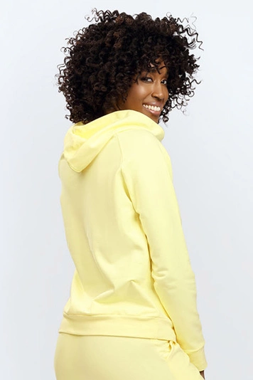 Dkaren Dame Sweatshirt Kapuze Bequem Schnitt Bekleidung Musterlos Seattle, 