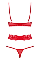 Obsessive 829-TED-3 Dame Body ausgeschnitten Spitze , Rot