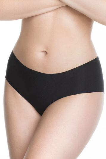 Julimex Damen Slip Unterhose einfarbig Netz Unterwäsche Bliss, Schwarz