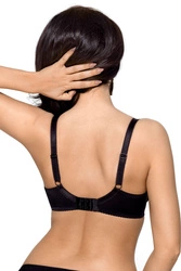 Gorsenia K448 Caren Dame Bügel BH regulierbar Voll Cups  große Brüste, Schwarz