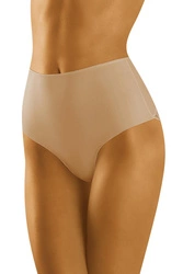 Wolbar Dame Slip 3er Pack figurformend  Spitze Bund Musterlos WB321, beige-weiß-schwarz