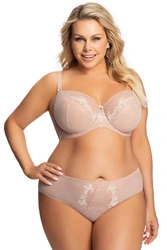 Gorsenia Dame Soft BH Klassisch Nicht Gepolstert Stickerei Bügel K689 Blanche, Pink