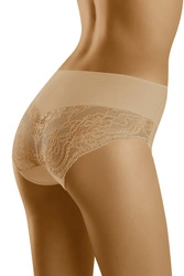 Wol-Bar Dame Slip Hoher Bund Klassisch Spitze Blumenmuster Modellierend Elastisch WB465,
