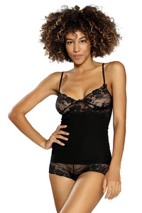Dkaren Dame Schlafanzug Pyjama Set 2-teilig Spitze Shorts Wiktoria,