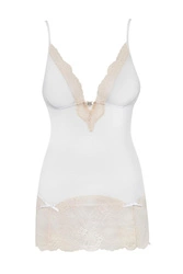 Obsessive Bisquella chemise Nachthemd Damen Nachtwäsche String Set durchsichtig Spitze regulierbar