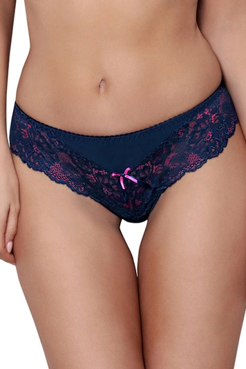 Axami Dame String Unterhose Spitze Schliefe Bund Unterwäsche V-9418, 