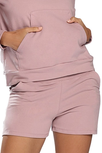 Dkaren Dame Shorts Musterlos Kurz Bund Alltag Klassisch Bekleidung  Koko, Pink