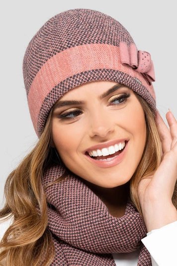 Kamea Damen Mütze Kopfbedeckung Herbst Winter Katalonia, Korallen
