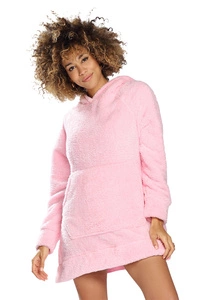 Dkaren Dame Sweatshirt Kapuze Bequem Schnitt Bekleidung Musterlos Ariela,