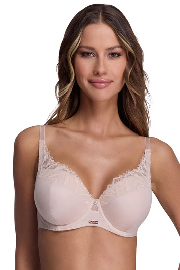Ava Dame Bügel-BH Netz Spitze Schalen Träger Komfortabel 2107 Yasemin Maxi, 